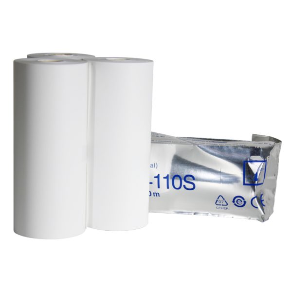 110mm x 20m White Video Printer Medical Paper for Ultrasound Printer